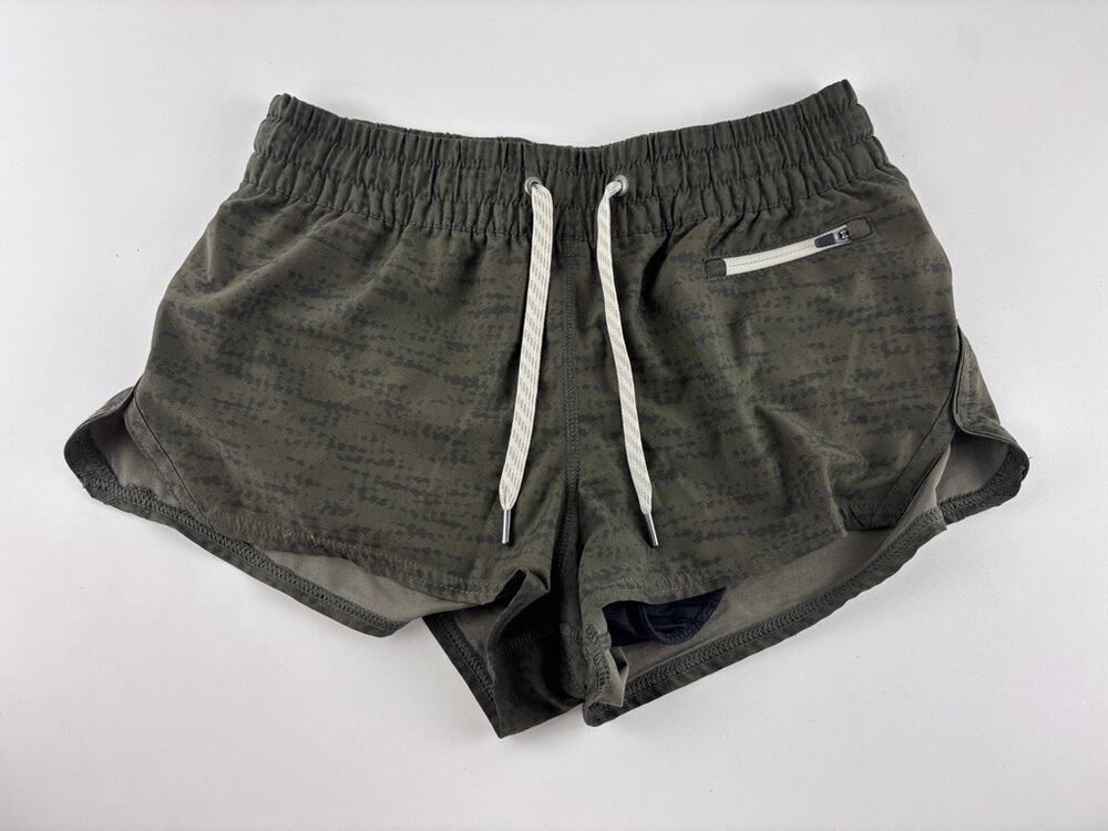 Vuori XS Olive Green Performance Shorts Women’s Athletic Running Gym